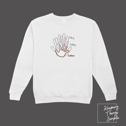 Child's Handprint Sweatshirt